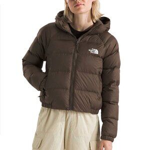 The North Face Cropped Puffer in Navy Size Medium